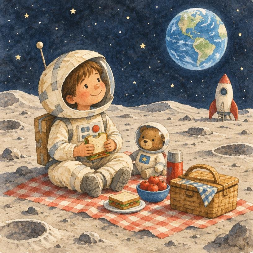 Tuesday on the Moon cover illustration